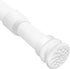 QILERR Spring Tension Rod 33-59 Inches Adjustable Tension Curtain Rod Easy to Install Extension Curtain Rod for Windows, Bathroom, Kitchen, Doorway, White