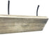 Wall Mounted Coat Rack,Sageme Wooden Entryway Vintage Rustic Coat Rack Hat Hanger Rack Zinc die-cast 4-Hook Rail for The Entryway, Bathroom, Bedroom, Kitchen, Mudroom Pinewood Alloy 4-Hook