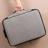 DELIWAY Waterproof 3-Layer Document Storage Bag with Password Lock,A4 Letter Size Document Holder,Portable Organizer for Passport,Legal Documents,Files,Valuables (Gray)