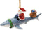 Cape Shore Santa Riding Shark Ornament