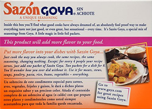 Goya Sazón Seasoning Without Annatto, 2.11 Ounce