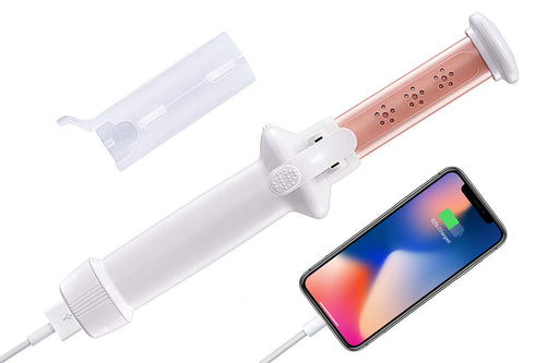 Cordless Curling Iron, SEMBELLE 3/4 Inch Ceramic Iron Hair Curler - Rechargeable Portable Curling Wand with USB Cable and Protective Heat Resistant Case - Travel Size Hair Curler for Short, Long Hair