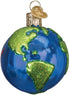 Old World Christmas NASA Earth Glass Blown Ornaments for Christmas Tree