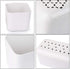 Suwimut 4 Pack Hole-Free Remote Holder Wall Mount, Self-Adhesive Organizer Storage Box for Table and Nightstand, White