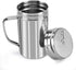 Accmor Salt and Pepper Shakers with Handle, Spice Dispenser with Adjustable Pour Holes, Stainless Steel Shakers for Salt/Pepper/Cinnamon/Powder Sugar