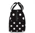 Kslai White and Black Polka Dot Lunch Bag Tote Bag Lunch Bag for Women Lunch Box Insulated Lunch Container