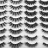 JIMIRE 20 Pairs False Eyelashes 4 Styles Fluffy Eyelashes Pack 3D Volume Faux Mink Lashes Packs