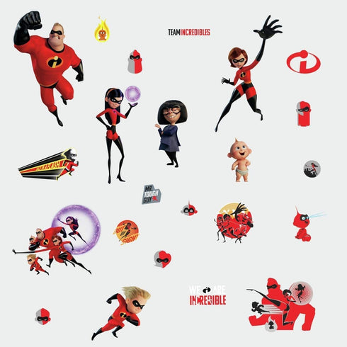 RoomMates RMK3800SCS Incredibles 2 Giant Peel and Stick Wall Decals