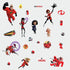 RoomMates RMK3800SCS Incredibles 2 Giant Peel and Stick Wall Decals