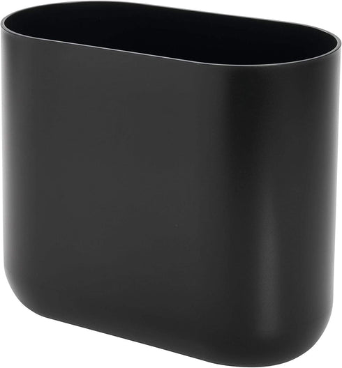 iDesign Cade Slim Bathroom Trash Can, for Bedroom, Kitchen, Office, Waste, Matte Black