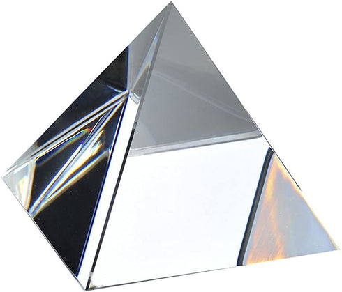 Amlong Crystal Clear Crystal Pyramid 3 inch with Gift Box