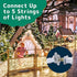 PREXTEX Christmas Lights (20 Feet, 100 Lights) - Clear White Christmas Tree Lights with White Wire - Indoor/Outdoor Waterproof String Lights - Warm White Twinkle Lights