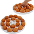 10 Inch Portable Pie Cupcake Carrier Deviled Egg Tray with Lid and Tray 3-In-1 Round Cupcake Container Egg Holder Muffin Tart Cookie Keeper Food (Green)