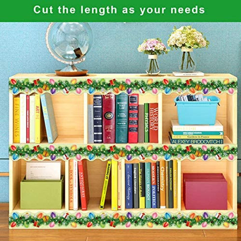 Christmas Lights Border Holiday Classroom Bulletin Board Decoration 36ft One Roll