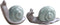 Amosfun 2Pcs Snail Figurine Ceramic- Miniature Snail Ornament - Miniature Cats Minifigures Unicorn Figurines Decor Figurine -Tea Table Ornament Mini Retro Creative -Decor Snail Figurine Ornament