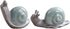 Amosfun 2Pcs Snail Figurine Ceramic- Miniature Snail Ornament - Miniature Cats Minifigures Unicorn Figurines Decor Figurine -Tea Table Ornament Mini Retro Creative -Decor Snail Figurine Ornament