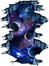 Galaxy Wall Sticker ,Outer Space Removable Floor Decals,Art Magic 3D Milky Way Home Decor Kids Children Bedroom