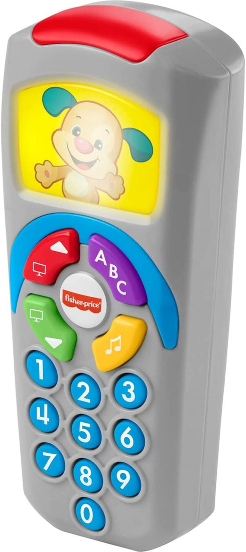 Fisher-Price Laugh & Learn Puppy's Remote Pretend Electronic Baby Toy With Music, Lights And Educational Content For Infants And Toddlers