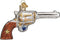 Old World Christmas Ornaments: Gun Collection Glass Blown Ornaments for Christmas Tree, Western Revolver