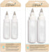 Sweet Sugarbelle Cookie Icing Bottles - 4 Ounce & 8 Ounce Squeeze Bottles with Couplers and Stainless Steel Tips
