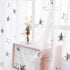 White Sheer Curtains for Bedroom - Silver Star Print Curtains 96 Inches Length Rod Pocket Sheer Panels Star Window Curtains for Living Room, 52 x 96 Inch, 2 Panels, Silver White, by FINECITY
