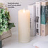 Real Wax Flameless Pillars Fake Flickering Candles Battery Include Dancing Moving LED Flames with 5-Hour Timer and Long Lasting for Seasonal & Home Decoration (D3inches X H8inches)