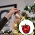 BESPORTBLE 24pcs Shatterproof Christmas Tree Baubles Apple Shaped Hanging Ornaments for Xmas Holiday Wedding Party Decoration (Red)