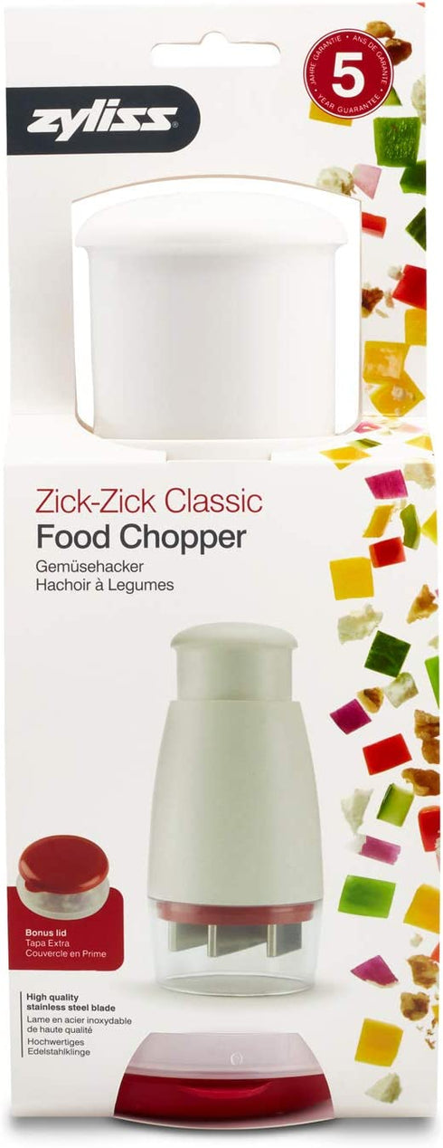 Zyliss Zick Food Chopper, 9", White