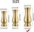 Nuptio 2 Pcs Wedding Centerpieces for Tables, 8.86in Tall Metal Flower Vase Decorations, Gold Centerpiece for Table, Flower Vases for Living Room Dining Room Office Party Reception Decor