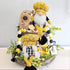 17 Inch Bumble Bee Chef Gnome Swedish Honey Bee Elf Doll Plush Table Bee Shelf Spring Gnome for Farmhouse Kitchen Decor (Bee-A)