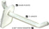 Azar Displays 800002-W Pack of 50 White Pegboard Hooks (Also Available in Black & Clear) - 2? Pegboard Hook Set (4? & 6? Pegboard J Hooks Also Available) - Polycarbonate Plastic Hooks for Retail