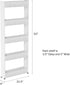 Mobile Shelving Unit Organizer with 5 Large Storage Baskets, Slim Slide Out Pantry Storage Rack for Narrow Spaces by Everyday Home