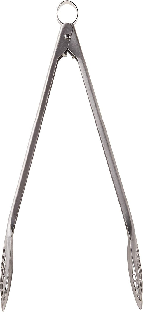 Cuisipro Stainless Steel Wide Grill/Fry Tongs, 12-Inch