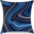 Throw Pillow Covers, Navy Blue Decorative Pillow Covers ,Blue and Gold Marble Pillowcase 18x18 inch, Couch Cushion Cover Set of 4 for Home Living Room Bedroom Sofa Decor Pillows