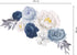 WALPLUS Peony Flowers Rose Wall Decals Peel and Stick Wall Sticker Oversized Murals for Home Bedroom Nursery Room Floral Transparent Wall Decor