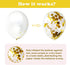 Engagement Wedding Decorations,Gold Engaged Banner, Photo Banner and Set of 12+5 distinctive Balloons for Engagement/Wedding/Anniversary/Valentines Day Party