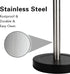 Hillbond Stainless Steel Paper Towel Holder for Holding Paper Towels, Modern Standing Paper Towel Roll Organizer Dispenser with Weighted Base for Kitchen Countertop, Bar, Dining Table