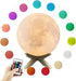 Moon Lamp Moon Light Night Light 16 Colors 3D Printed Moon Light USB Charging and Touch Control Brightness Lunar Lamp 5.9INCH with Stand for Kids Gift for Women