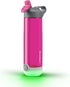 HidrateSpark TAP Smart Water Bottle, Tritan Plastic, Tap to Track Water Intake & Glows to Remind You to Stay Hydrated - Straw - Fruit Punch - 24 Oz¦
