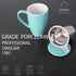 SWEEJAR Porcelain Tea Mug with Infuser and Lid, Teaware with Filter, Loose Leaf Tea Cup Steeper Maker, 16 OZ for Tea/Coffee/Milk/Women/Office/Home/Gift (Turquoise)