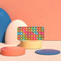 Silicon Pop Bubble Simple Fidget Bag Pencil Pen Case Popper Sensory Poppet Fidget Toy Makeup Cosmetic Bag Stationery Organizer Portable for School Home College Office (B)