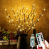 AMARS 30Inch 4pcs Lighted Branches USB Plug Powered with 8 Modes Remote Timer 80leds Outdoor Decorative Artificial Twig Willow Branch Lights Lamp for Vase Pathway Home Party Decorations (Warm White)