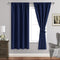 ROSETTE Blackout Curtains for Bedroom - Thermal Insulated Room Darkening Noise Reducing, 42 x 63 Inch Length Curtains for Living Room, Set of 2 Panels with Tiebacks, Navy Blue