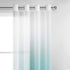 Hiasan Faux Linen Ombre Sheer Curtains - Voile Grommet Window Curtains for Bedroom and Living Room, 52 x 96 Inches Long, Turquoise, 2 Drape Panels