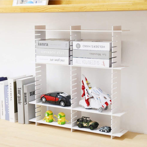 Deep Drawer Dividers Organizer 42cm, HGYZE Connectable Separators 9cm Customizable Insert for Dresser Bedroom Office Kitchen Storage, Strong Foam Cuttable Partition, 8pcs Organizador de Cajones, White