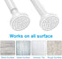 TEECK Shower Curtain Rod, 26-39 Inch Adjustable Tension Spring, Shower Rod, Premium Stainless Steel, Anti-Slip, No Drilling, No Rust, Never Collapse, for Bathroom, White, Easy to use