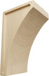 Ekena Millwork CORW03X03X06LWRW Small Lawson Wood Corbels, 3"W x 3 1/2"D x 6"H, Rubberwood