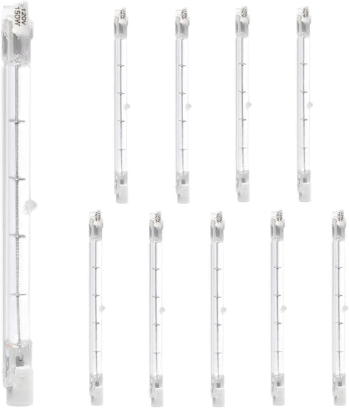 eTopLighting |10Pack| Bulbs 120mm J Type Double Ended 120 Volts 150Watt T3 Halogen Bulb Double Ended Filament Flood Lights Quartz Tube Lamps 120V 150W, APL2176