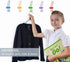 Tibres - Kids Wall Coat Hooks for Girls and Boys for Jackets Clothes Hats Backpacks Robes and Towels - Children Colorful Wall Mounted Hanger Hooks for Use in Nursery Bedroom and Bathroom - Set of 10