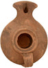 Herodian - Classic with Handle - Replica Ancient Clay Oil LAMP & Certificate of Authenticity Hanukkah-Judaica/Christian Gift
